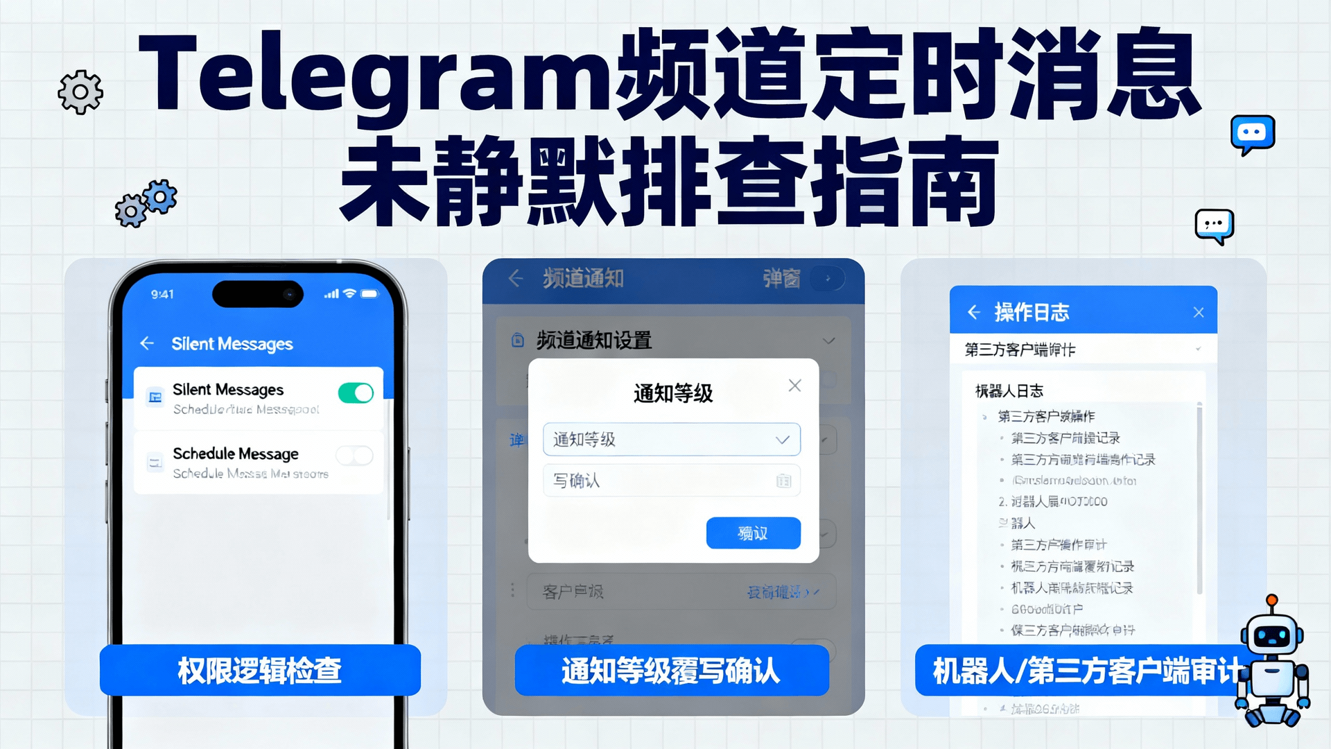 解决Telegram频道定时消息未静默的排查步骤